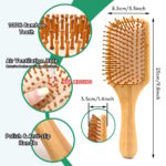 H2 Bamboo Hair Paddle Brush – Large Rectangular Size